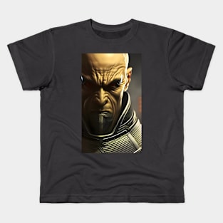 Angry alien soldier Kids T-Shirt